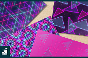 Eighties Pink Neon Digital Paper