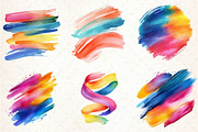 Watercolor Colorful Brushstroke Clip, an Illustration by Libby Wishes (Thumbnail 3 of 5)