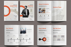 Company Profile Document Template, a Brochure Template by MightyDesign