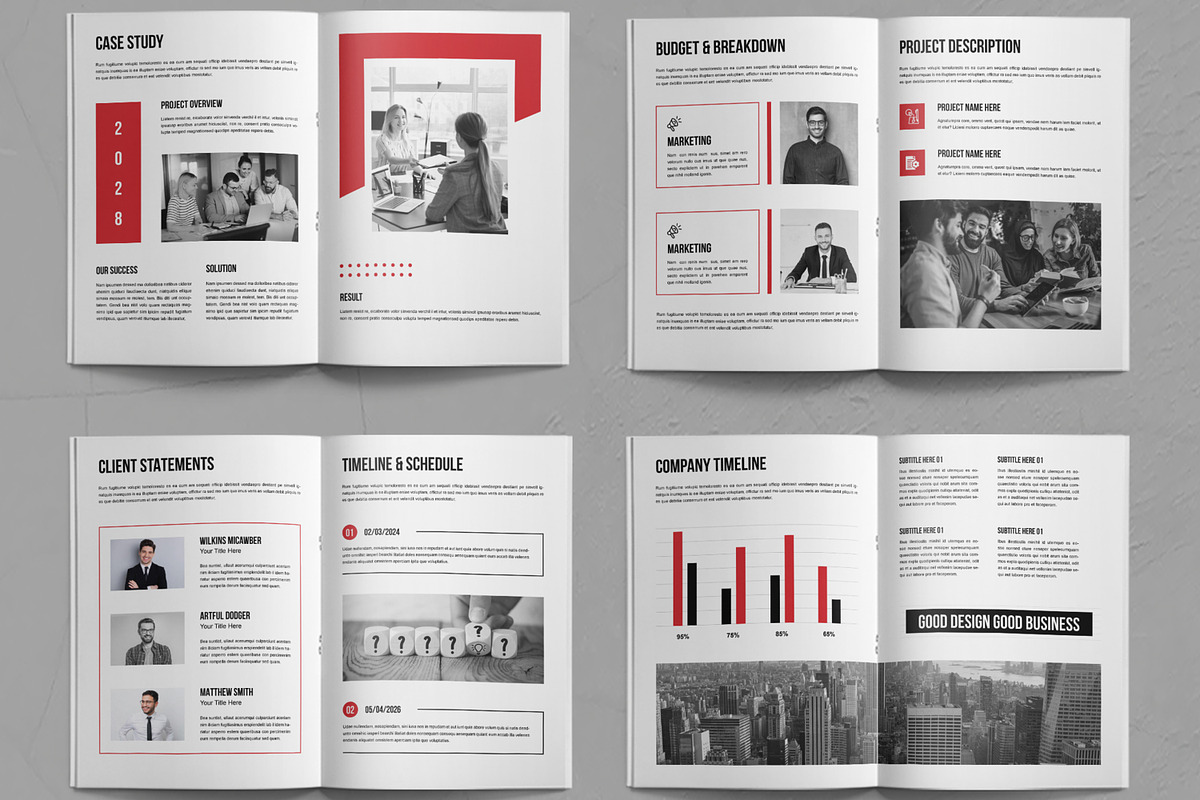 Business Brochure Template Layout, a Brochure Template by ContestDesign (Photo 3 of 3)