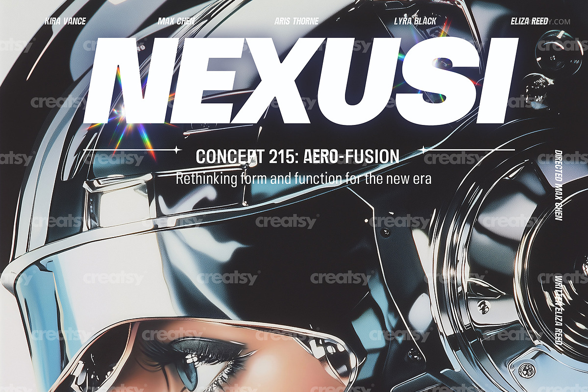 Metallic Galactic Poster Template, a Poster Template by creatsy5 (Photo 3 of 4)