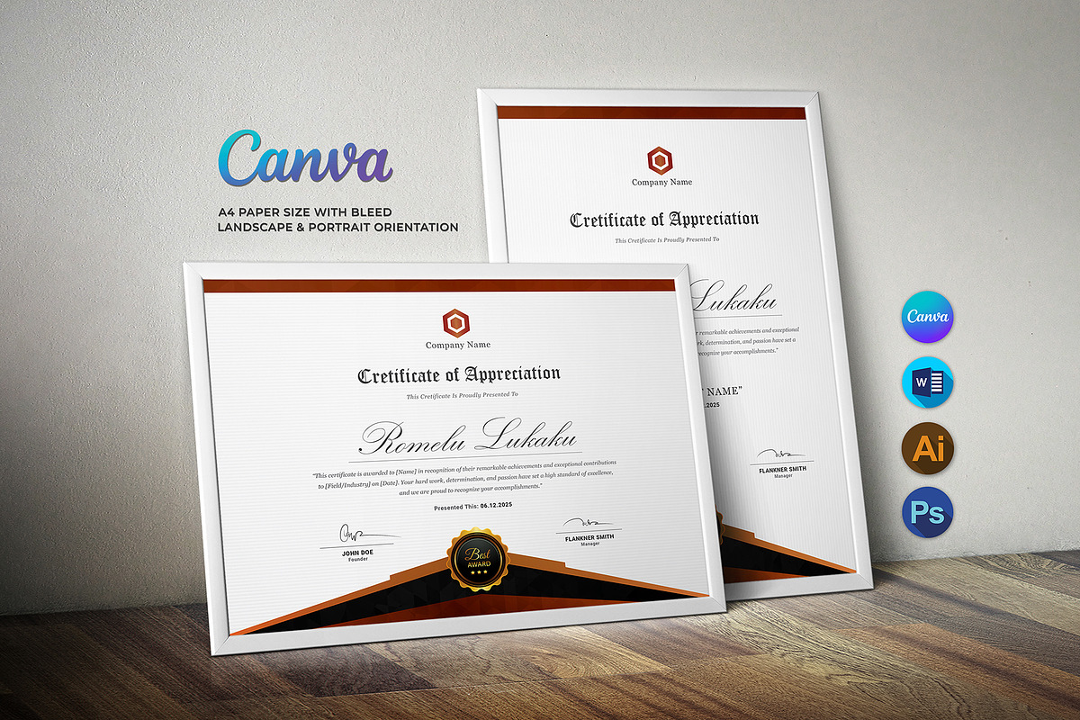 Certificate, a Stationery Template by DesignDevisers (Photo 1 of 10)