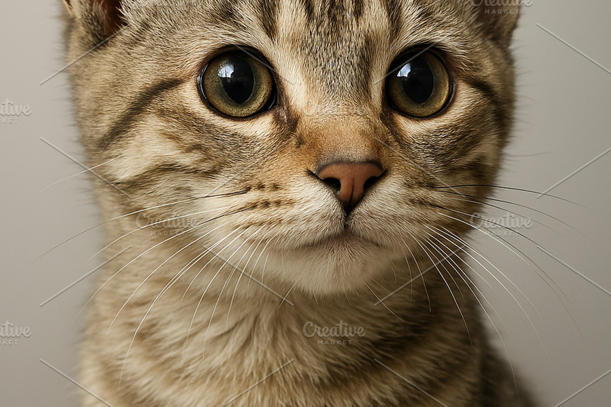 Golden Tabby Cat Portrait, an Animal Photo by TheSimpleCreator (Photo 2 of 2)
