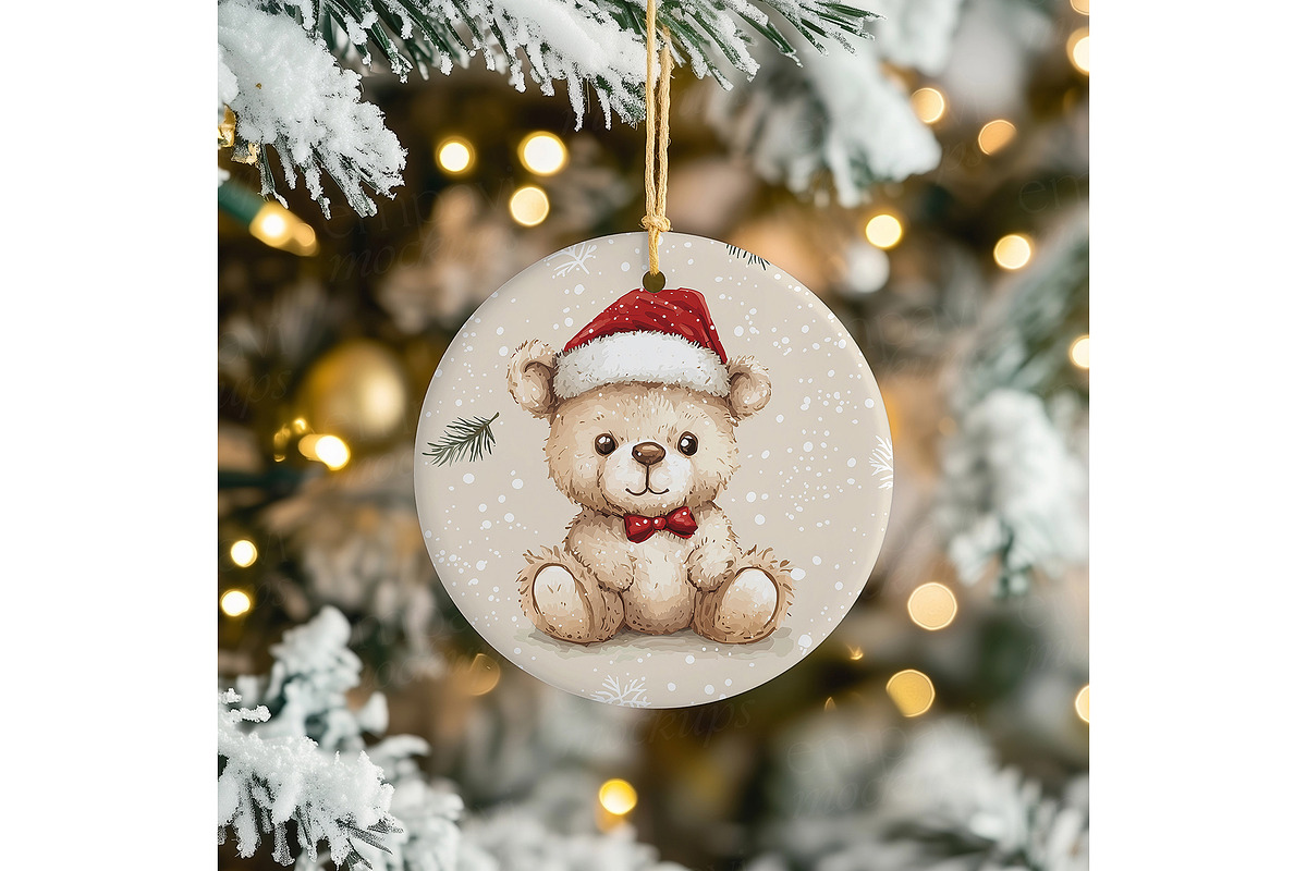 Ceramic Ornament Mockup, a Merchandise Mockup by EmpaviMockups (Photo 3 of 6)