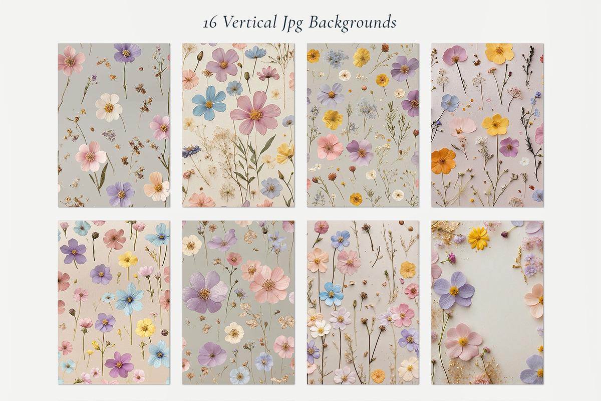 Pressed Flowers (Png) HELLO SPRING, a Background Graphic by by creative paper (Photo 11 of 13)