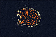 Head of Wild Beast - SVG,Vector,PNG, an Animal Illustration by Ben studio (Thumbnail 11 of 13)