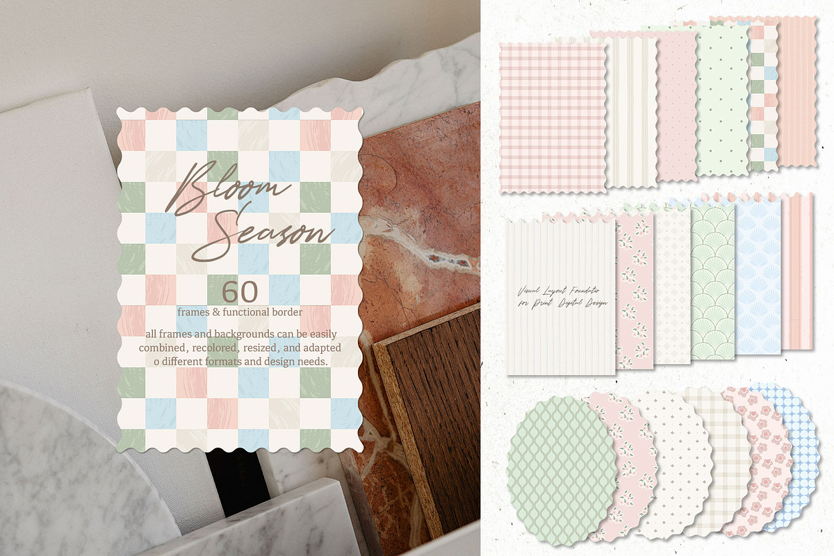 Bloom Season: Backgrounds & Frames, a Background Graphic by Mio Buono (Photo 3 of 10)