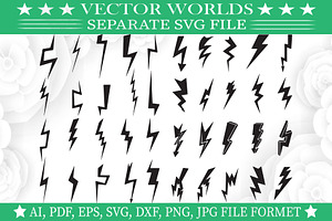 Lightning Bolt Svg, Lightning Svg