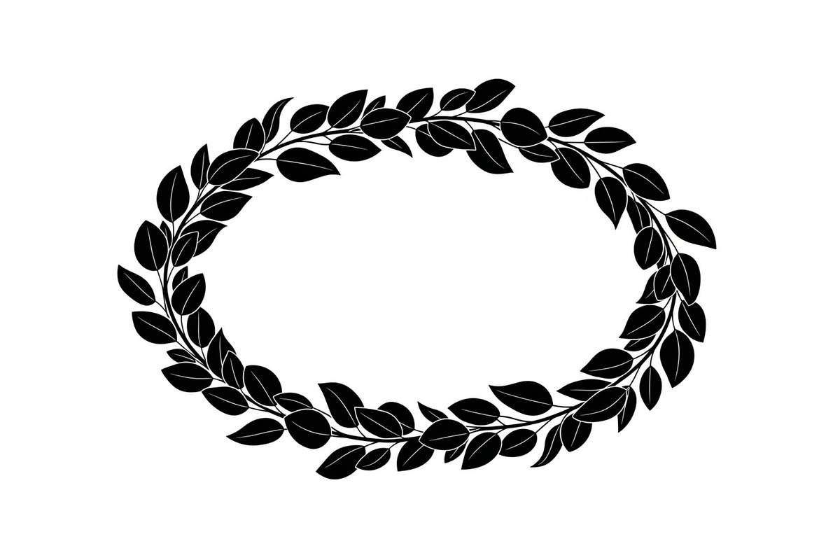 Botanical Oval Wreath Frame Bundle, an Illustration by Designer_Momina (Photo 4 of 51)