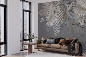 Wallpaper mockup Tapestry mockup