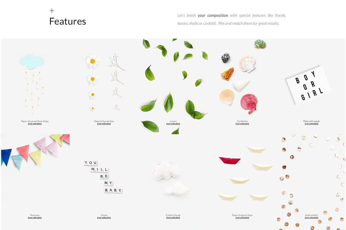 Baby Lookbook Creator Bundle Mockups, a Household Mockup by Apparel_Mockups (Photo 2 of 6)