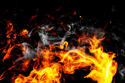 Fire flames background featuring fire, flames, and black, an Abstract Photo by Sova