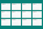 Minimal 2027 Vector Calendar EPS, a Texture Illustration by mikhailmorosin (Thumbnail 4 of 8)