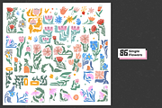 Naive Flowers: Patterns & Posters, a Pattern Graphic by PixelAesthetic (Thumbnail 5 of 8)