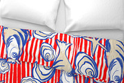 Sea motifs fishes stripes, a Pattern Graphic by Nocito Design (Thumbnail 5 of 7)