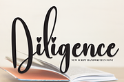 Diligence | Script Font, a Script Font by Scratchones (Thumbnail 1 of 8)