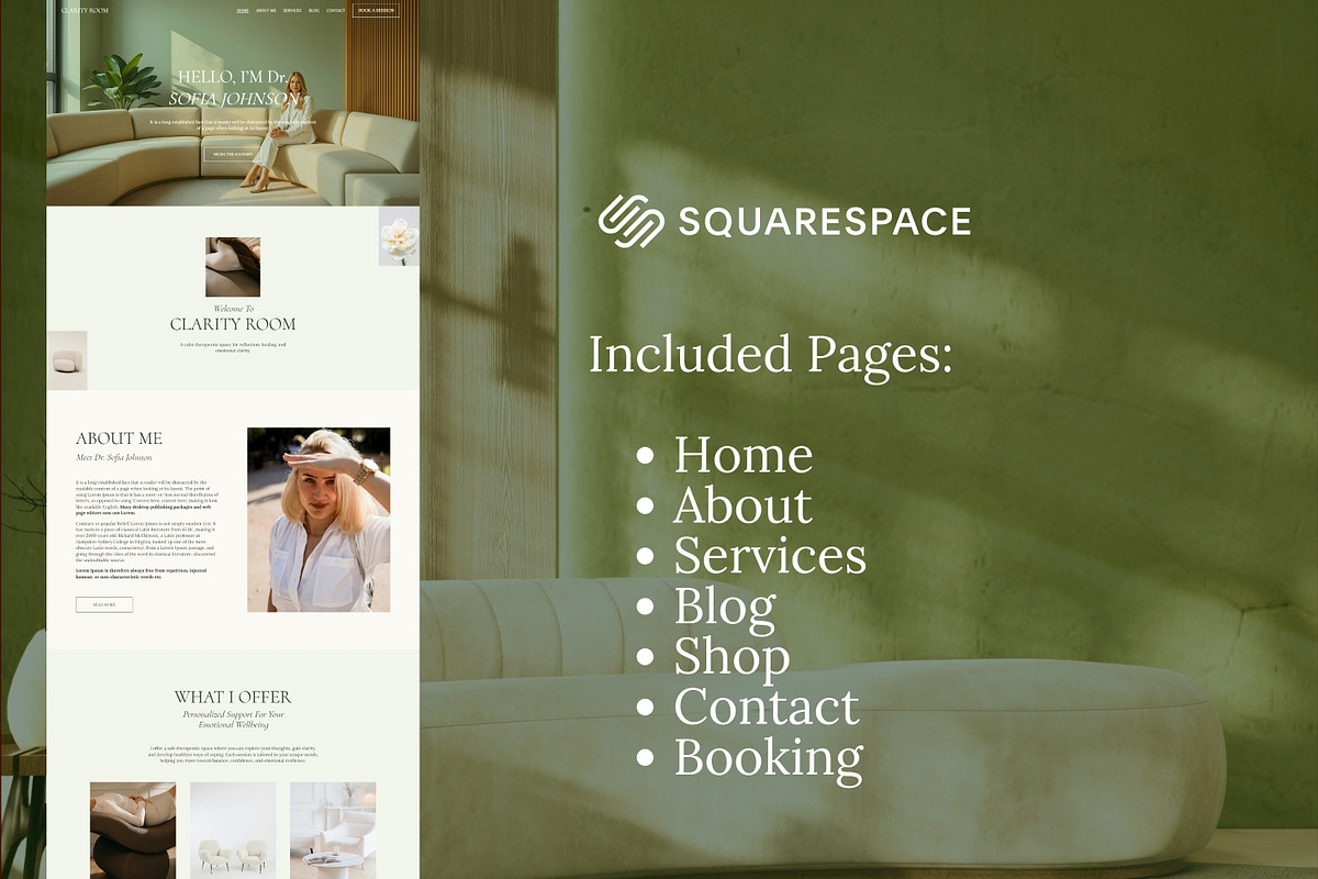 Squarespace Template for Therapist, a Squarespace Template by Sofia Designs (Photo 4 of 5)