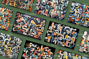 16 Abstract Puzzle Illustrations, a Wallpaper Graphic by Incomelion (Thumbnail 3 of 6)