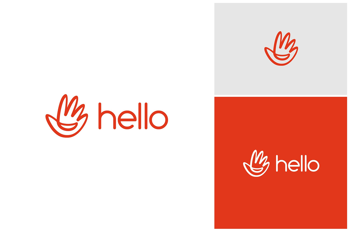 Palm Hand Waving Smile Logo, a Branding & Logo Template by ika trisiana (Photo 1 of 2)