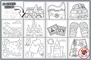 Cozy Summer Bold&Easy Coloring Pages, a Seasonal Illustration by EduEnrich (Thumbnail 3 of 3)