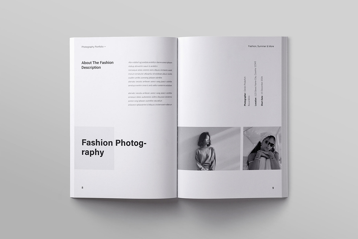 Photography Portfolio Template, a Brochure Template by ElvinPrint (Photo 4 of 14)