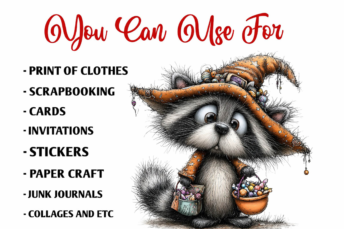 Cute Halloween Animal PNG Bundle, a Seasonal Illustration by fashionaddict (Photo 5 of 7)
