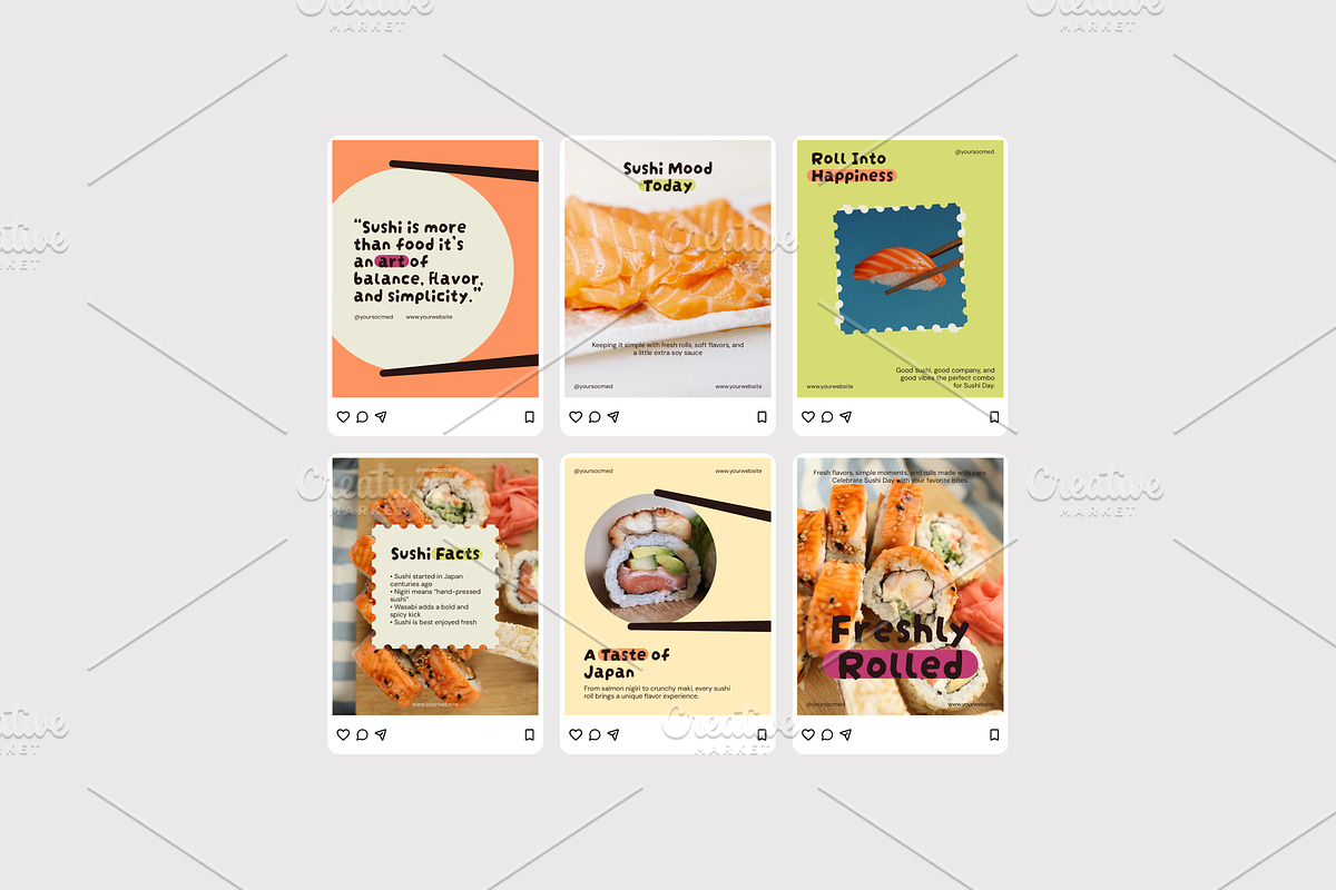 International Sushi Day, a Social Media Template by Izdihaar_Studio (Photo 4 of 4)