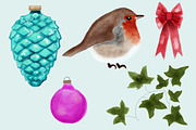 Christmas Watercolors, an Illustration by Marmalade Moon (Thumbnail 2 of 5)