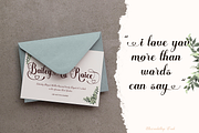 Moranbillye Script, a Script Font by madeDeduk (Thumbnail 3 of 9)