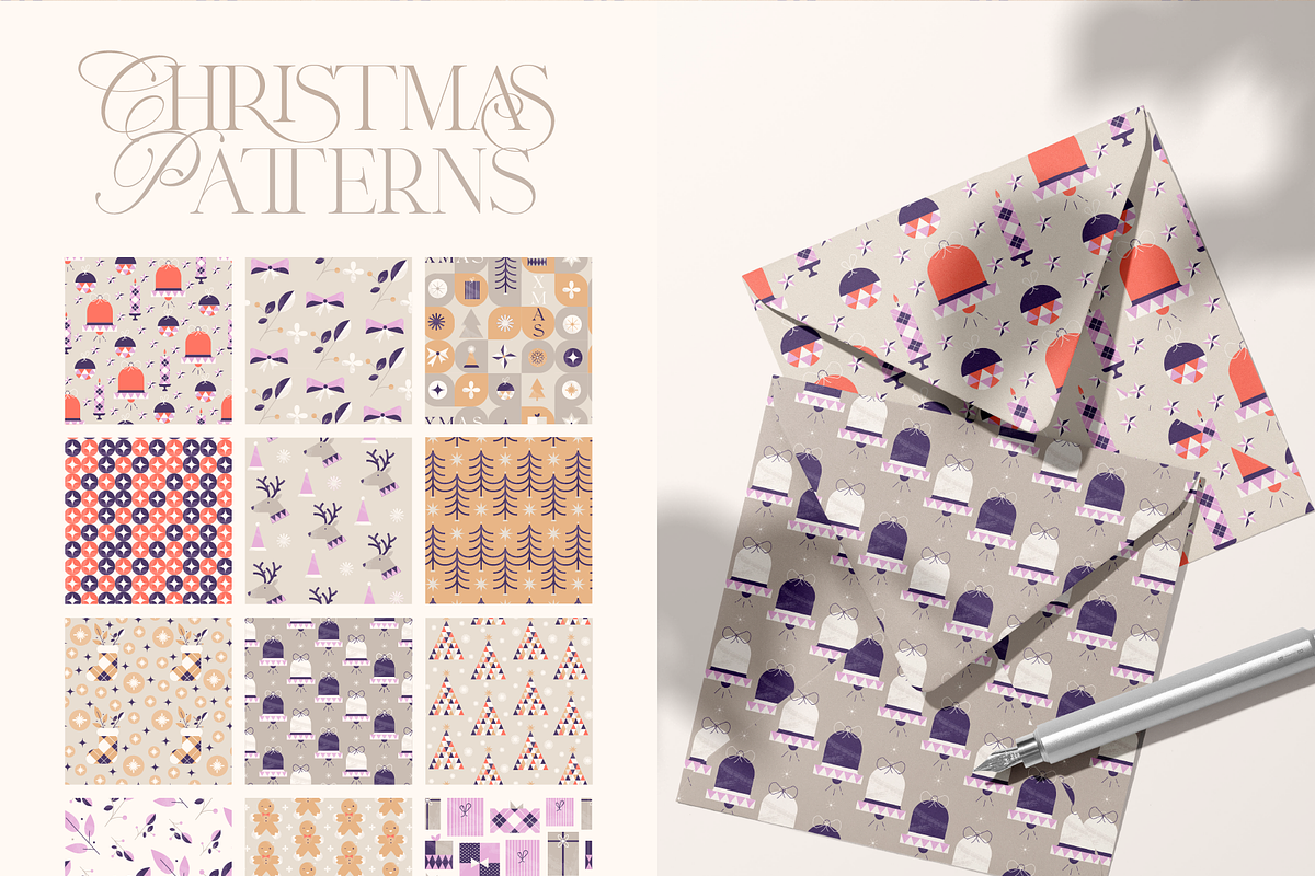 Calm Christmas. Geometric Graphics, an Object Graphic by Animoon (Photo 9 of 14)