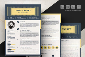 Resume Template, Professional Modern