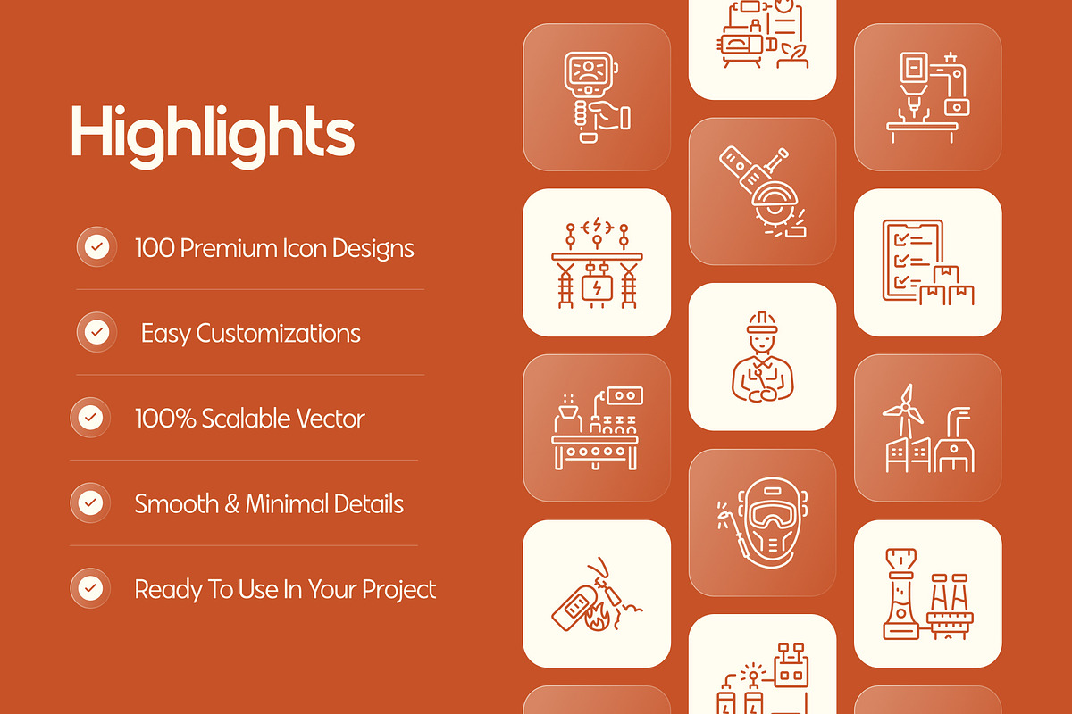 Manufacturing Icon Set, an Outline Icon by Prosymbols (Photo 2 of 7)