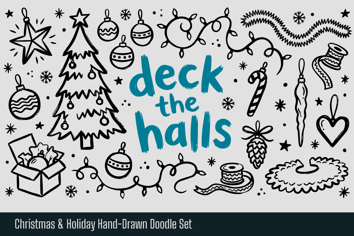 Christmas Holiday Hand Drawn Doodle, an Object Illustration by Huza Studio (Photo 2 of 10)