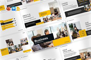 Business Presentation Template, a Presentation Template by Spesifikstd