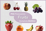 Fruits - Photorealistic Stock Bundle, a Food Illustration by Digital Dreamscaping (Thumbnail 1 of 4)