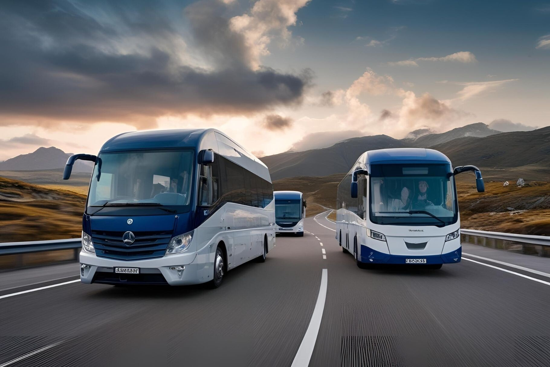 tour bus stock image