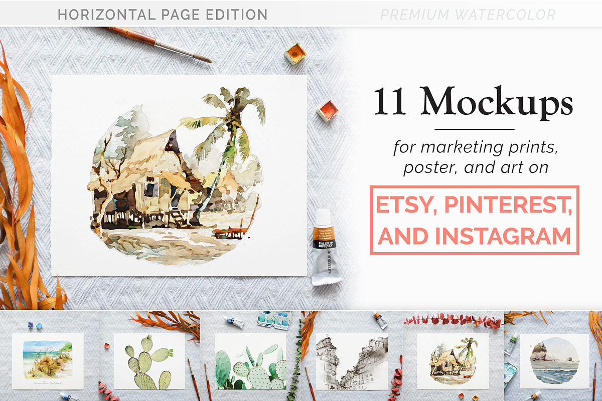 Print Mockups for Etsy & Instagram, a Cups & Container Mockup by Drifter Studio PrintShop (Photo 1 of 3)