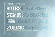 Zodiac - 4 Retro Display Fonts, a Sans Serif Font by Anugraha Design (Thumbnail 5 of 8)