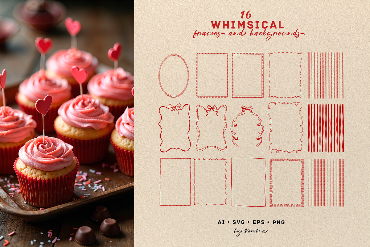 Vintage Wedding & Valentines Day Set, an Object Graphic by VerAna (Photo 3 of 16)
