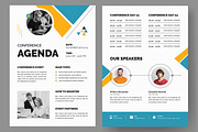Conference Agenda Layout, a Stationery Template by ContestDesign (Thumbnail 1 of 3)