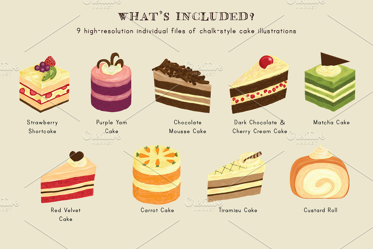 Food & Drinks Art Bundle 50% Off, a Food Illustration by Cynthia Arre (Photo 9 of 9)