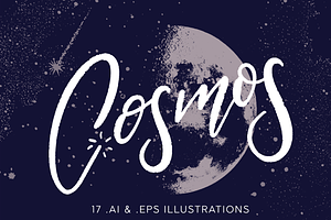 COSMOS 17 Space-Themed Vectors