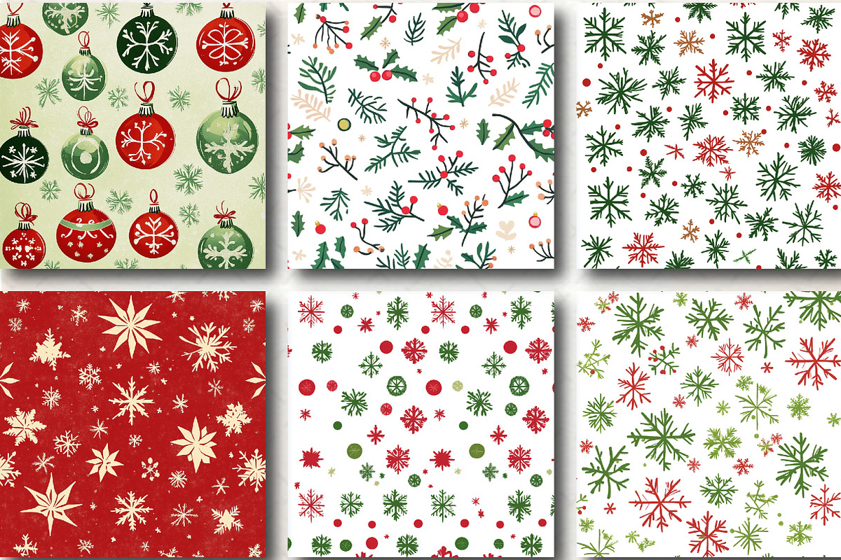 Christmas Patterns Christmas Paper, a Pattern Graphic by DreamCafeArt (Photo 2 of 6)