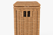 Wicker Laundry Hamper 08 Natural, an Object 3D Model by Markelos (Thumbnail 5 of 10)