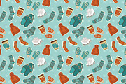 Vector winter set+winter pattern., an Illustration by Little A (Aigul) (Thumbnail 2 of 2)