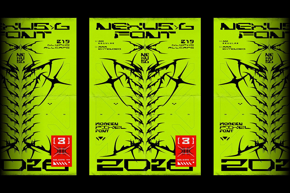 NEXUS-G | Modern Pixel Font, a Sans Serif Font by Nol 3 Studio (Photo 8 of 9)