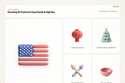 3D Festival & Day Icons, an Emoji Icon by River Visual (Thumbnail 3 of 5)