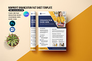 Organization Fact Sheet, Psd & Word, a Flyer Template by retrographix (Thumbnail 1 of 5)
