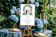 Watercolor Wedding Invitation Card, a Card Template by Isbah_studio (Thumbnail 3 of 8)