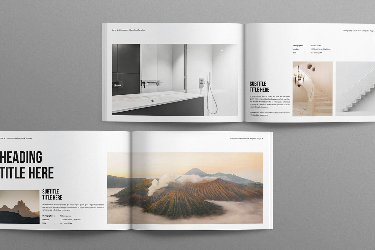 Photography Album Book  Landscape, a Magazine Template by Work-Envance (Photo 3 of 8)